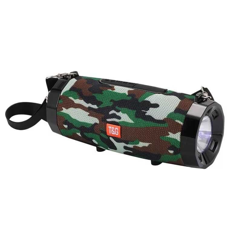 Bluetooth Speaker Hoparlör Dahili Led Flash Işık Sayesinde Fener Olarak Kullanabilme (TG-535) Siyah