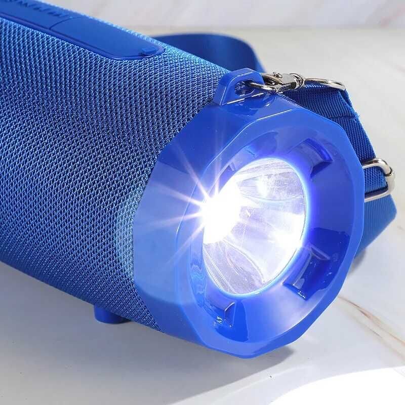 Bluetooth Speaker Hoparlör Dahili Led Flash Işık Sayesinde Fener Olarak Kullanabilme (TG-535) Siyah