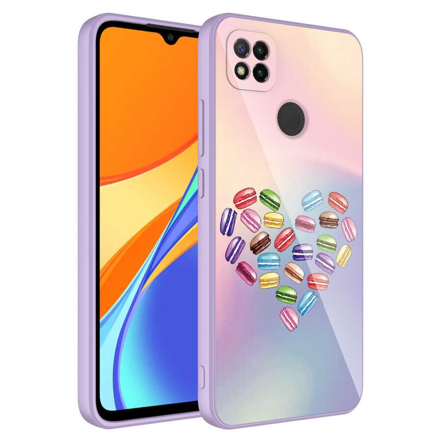 Xiaomi Redmi 9C Kılıf Kamera Korumalı Desenli Sert Silikon HEPTEKİLETİŞİM Epoksi Kapak