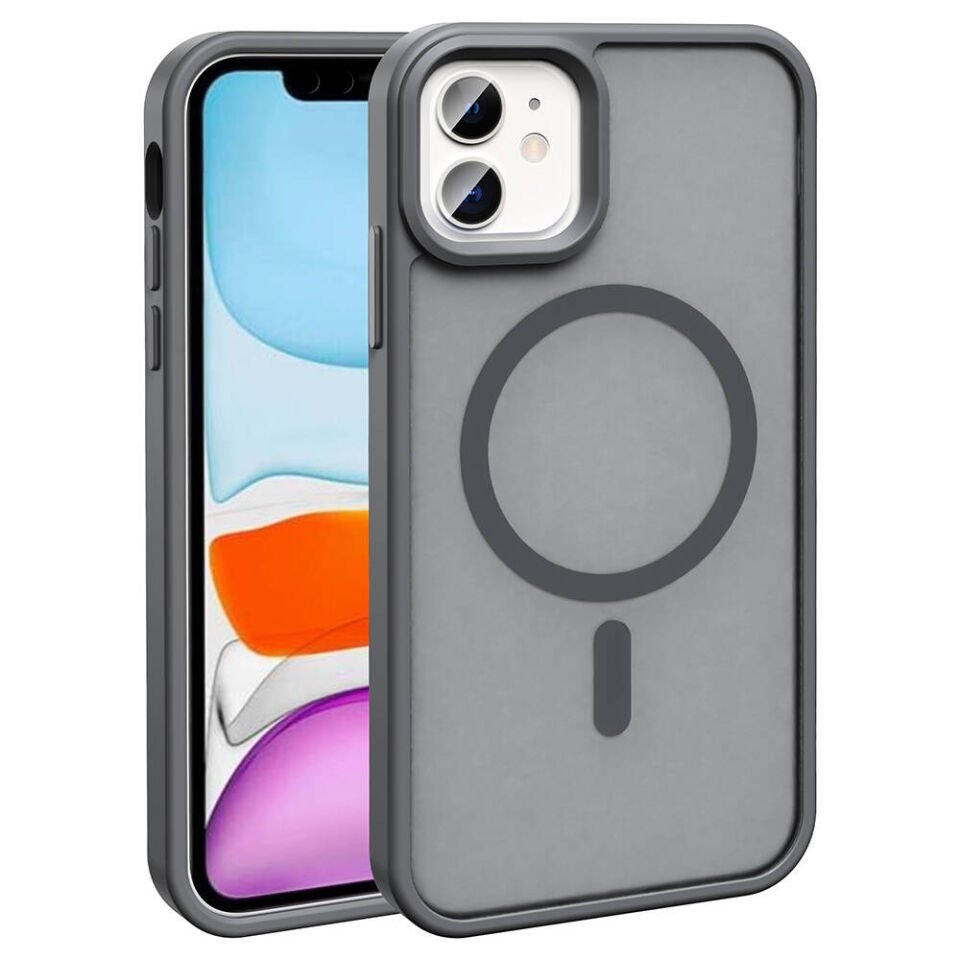 Apple iPhone 12 Kılıf Magsafe Şarj Özellikli Mat Arka Yüzey HEPTEKİLETİŞİM Sio Kapak