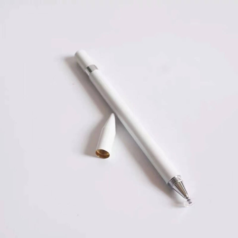 Dokunmatik Stylus Kalem Tükenmez Kalem ve Dokunmatik Android ve iOS Destekli (Pencil 13) Beyaz