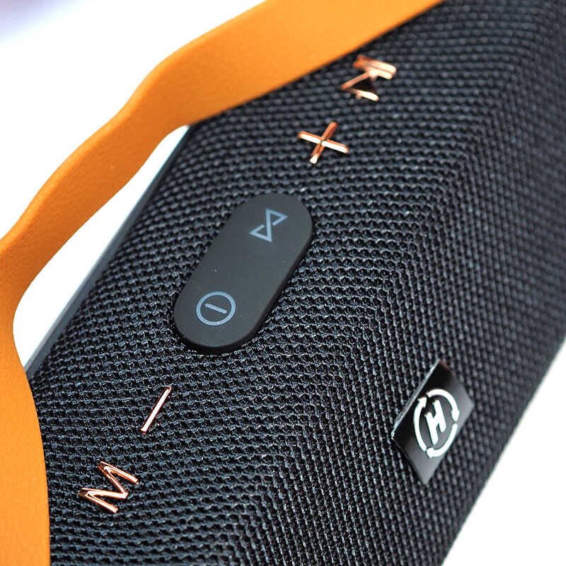 Bluetooth Speaker Hoparlör Dahili Led Flash Işık Sayesinde Fener Olarak Kullanabilme (H10)  Mavi