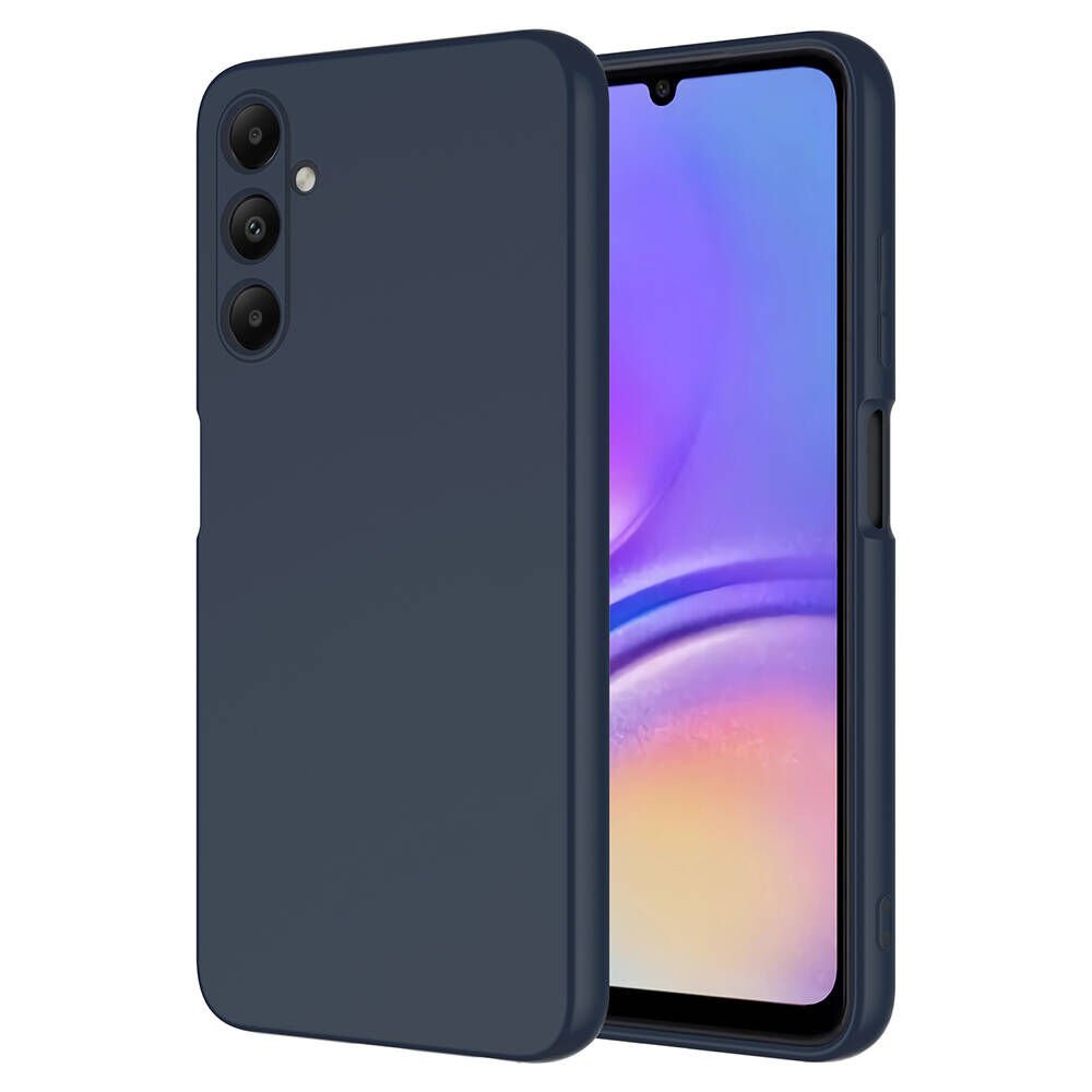 Samsung Galaxy A55 Kılıf Kadife İç Yüzey Yumuşak Dokulu Kamera Korumalı Kapak (MARA) Lacivert