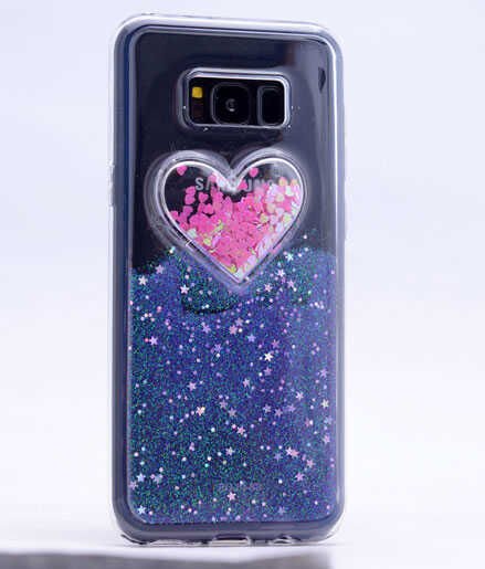 Samsung Galaxy S8 Plus Kılıf HEPTEKİLETİŞİM Kalpli Silikon