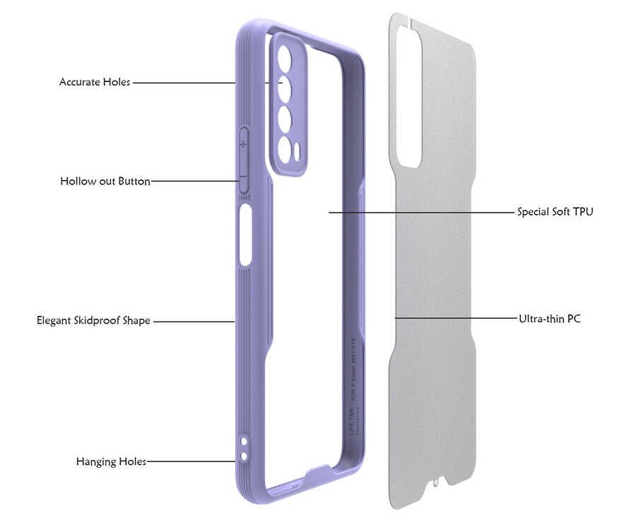 Huawei P Smart 2021 Kılıf HEPTEKİLETİŞİM Parfe Kapak
