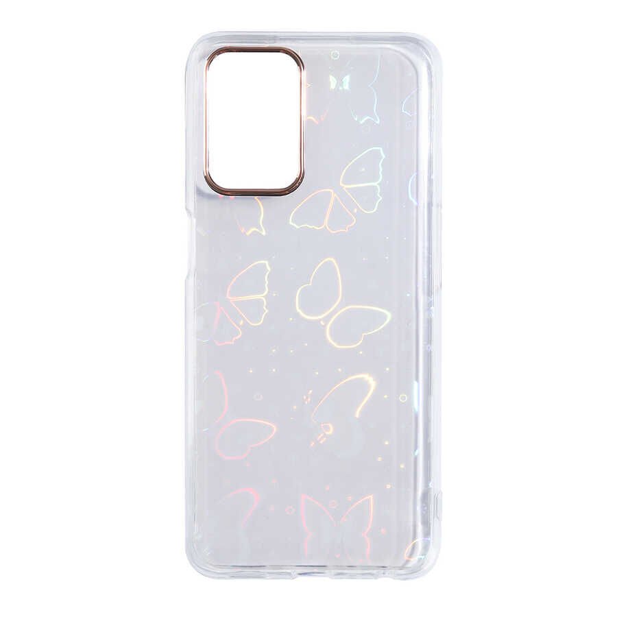Oppo A74 4G Kılıf Renkli Transparan Parlak Desenli Sert Kapak (SİDNEY) Heart No1