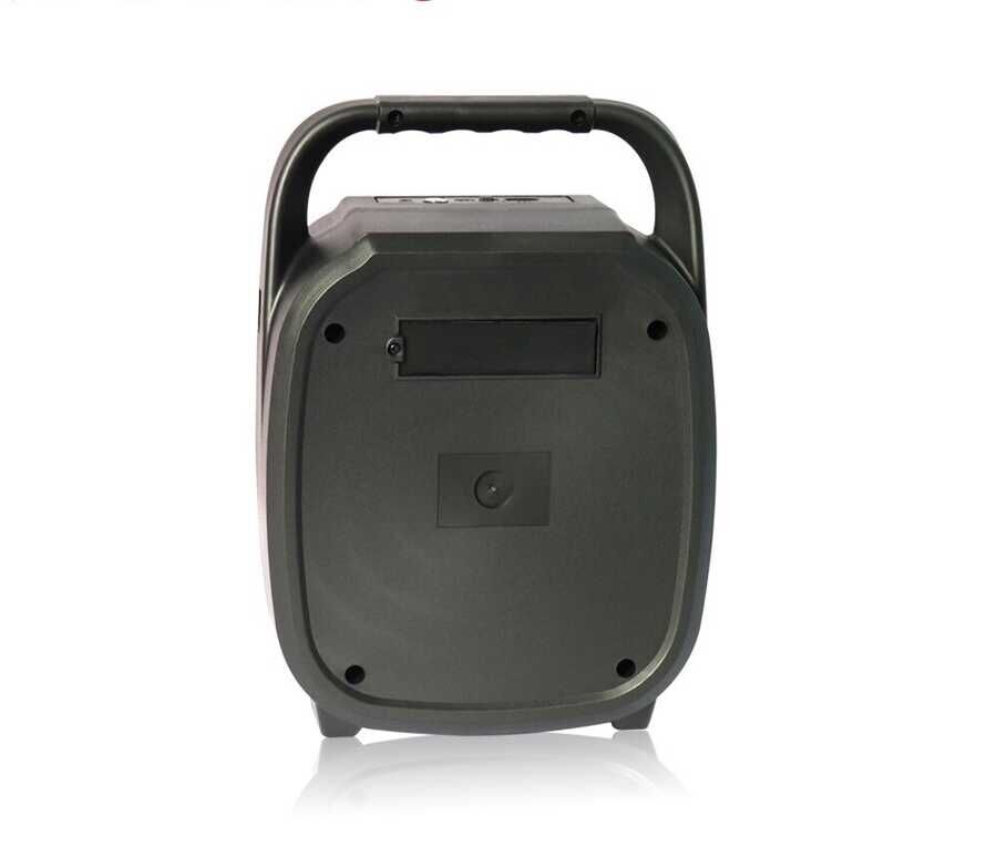 Bluetooth Speaker Hoparlör With FM Radio Özellikli Gövde Kısmında Renkli Led Tasarımı (ZQS-6110) Kırmızı