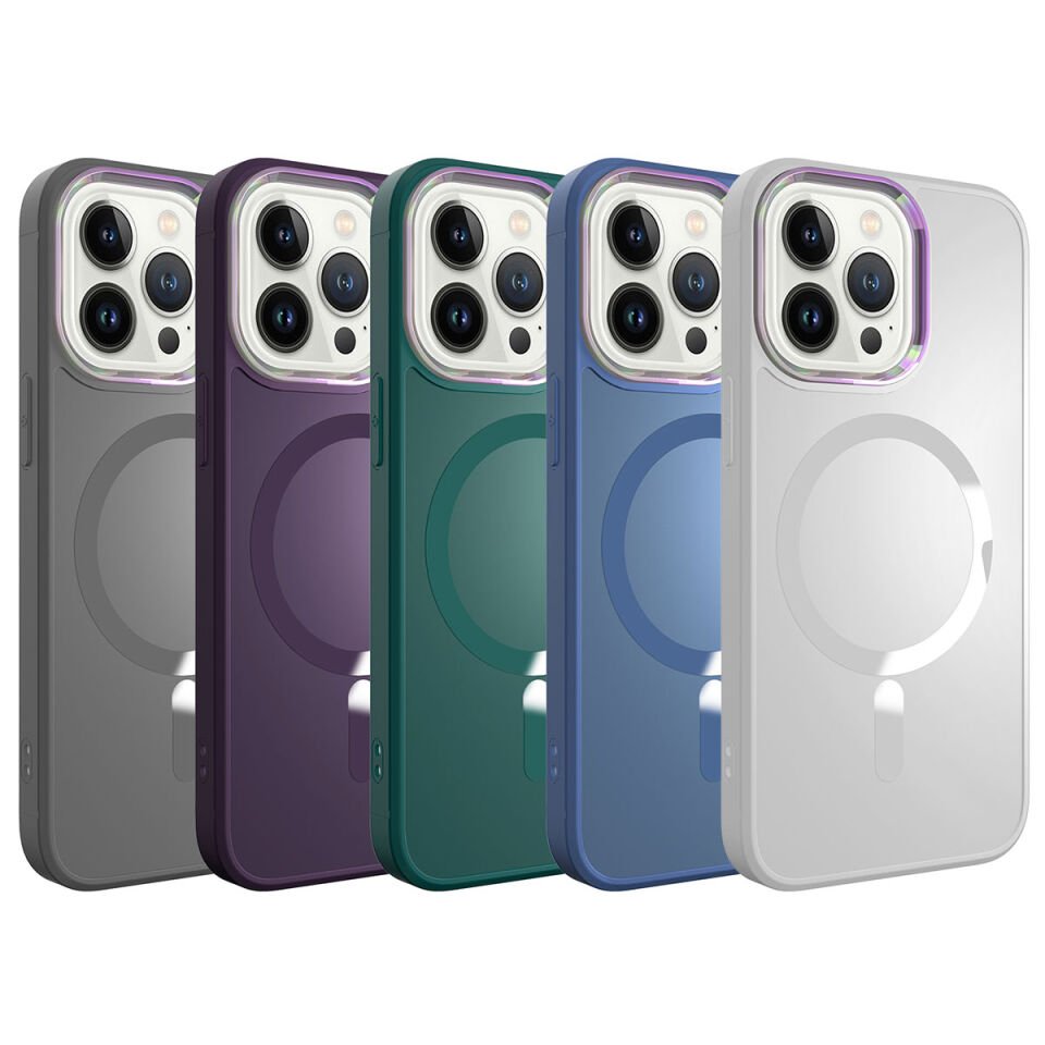 Apple iPhone 12 Pro Max Kılıf Magsafe Wireless Şarj Özellikli HEPTEKİLETİŞİM Stil Kapak