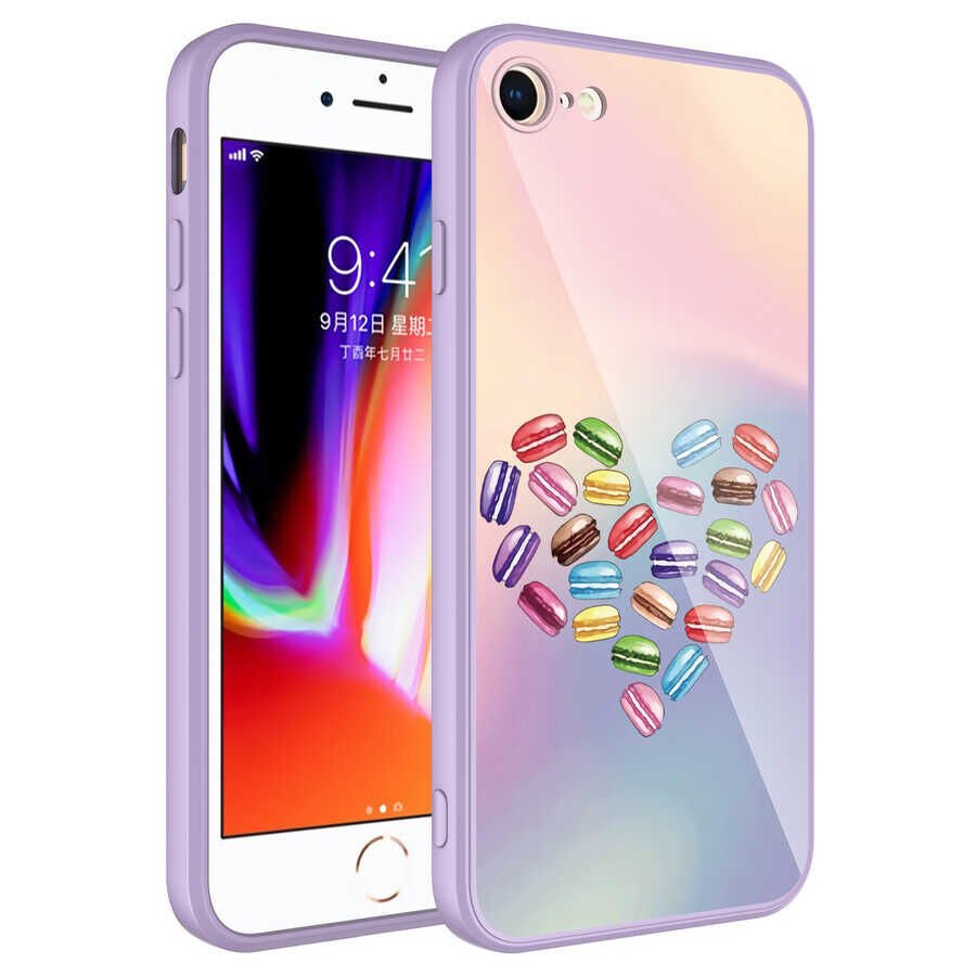 Apple iPhone 7 Kılıf Kamera Korumalı Desenli Sert Silikon HEPTEKİLETİŞİM Epoksi Kapak