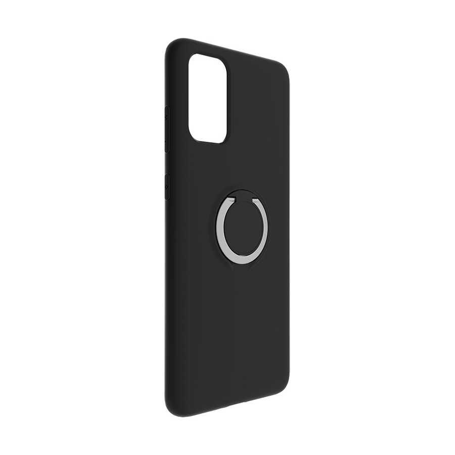 Samsung Galaxy S20 Kılıf Mat Pastel Renkli Ultra İnce Yüzüklü Yumuşak Silikon Kapak (Plex) Lacivert