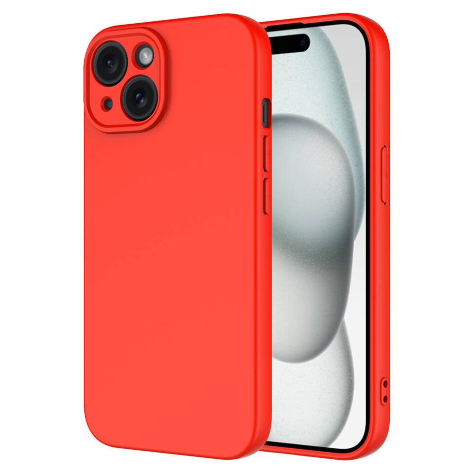 Apple iPhone 15 Plus Kılıf Kadife İç Yüzey Yumuşak Dokulu Kamera Korumalı Kapak (MARA) Lila