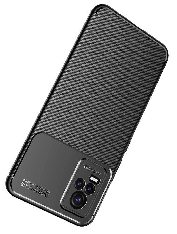 Vivo V21E Kılıf HEPTEKİLETİŞİM Negro Silikon Kapak