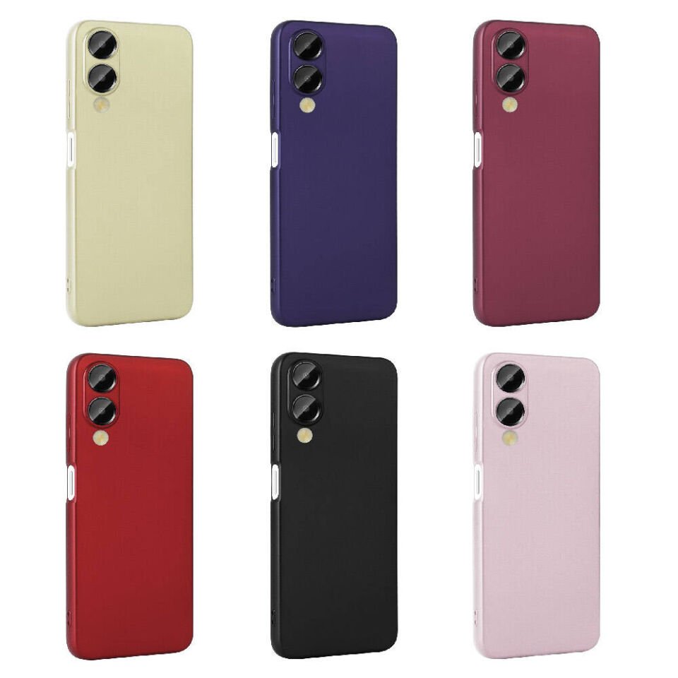 Vivo Y17S Kılıf Yumuşak Dokulu Soft İnce Mat Silikon Kapak (PREMİER) Kırmızı