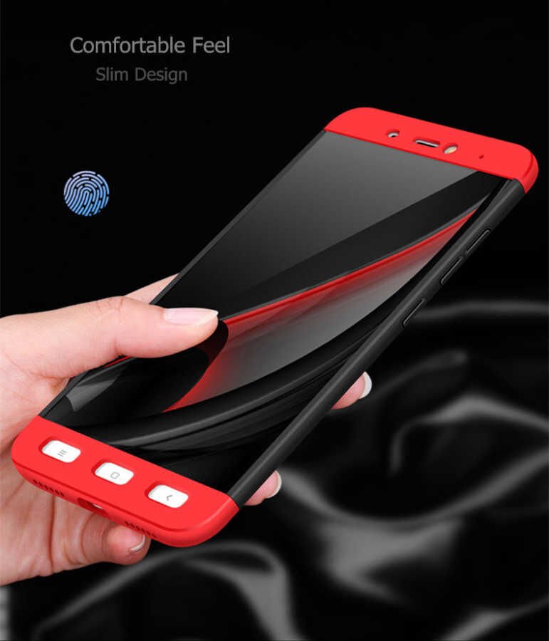 Xiaomi Redmi Note 4x Kılıf 360 Tam Koruma Ön Ve Arka Sert Mika Kapak Orjinal Ays Gkk Kapak Rose Gold