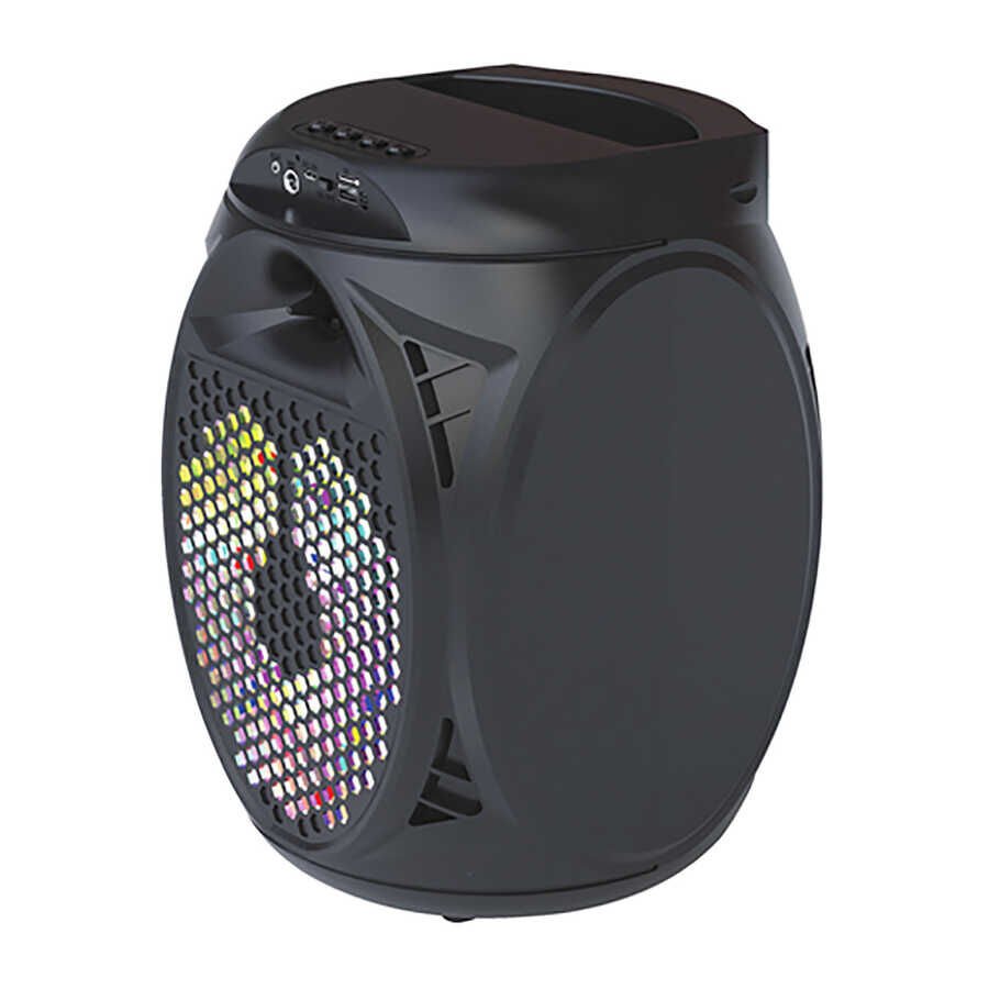 Bluetooth Speaker With FM Radio Hoparlör Kareoke Özelliği Kompakt ve Sağlam Tasarım (ZQS-8116) Siyah