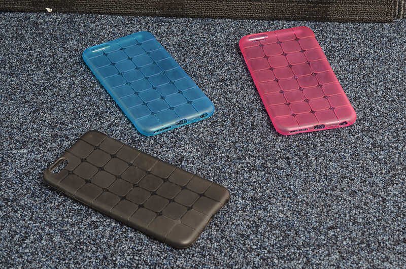 Apple iPhone 6 Plus Kılıf HEPTEKİLETİŞİM Kare Kabartmalı Silikon