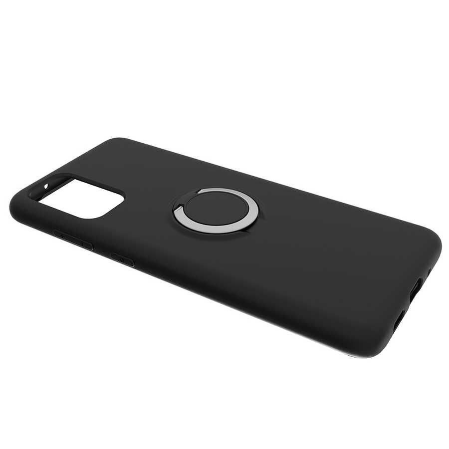 Samsung Galaxy S20 Plus Kılıf Mat Pastel Renkli Ultra İnce Yüzüklü Yumuşak Silikon Kapak (Plex) Kırmızı