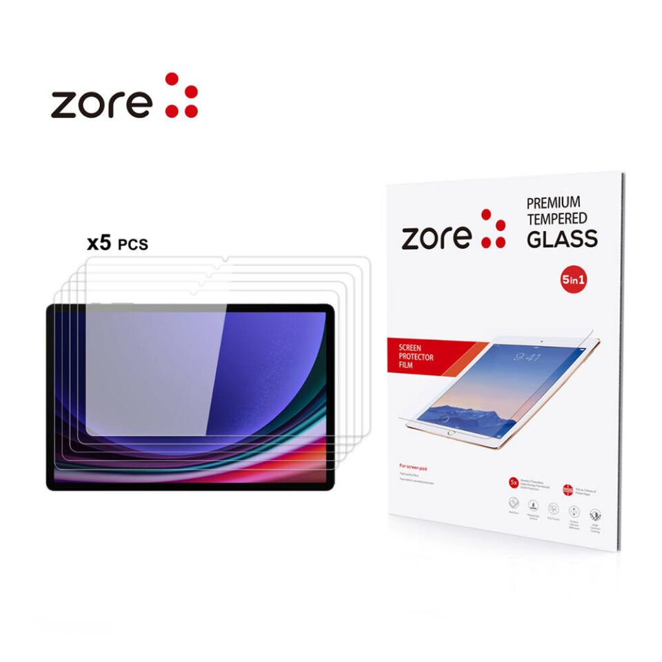 Samsung Galaxy Tab S10 Plus Tablet Temperli Cam Ekran Koruyucu (z-5in1) Renksiz