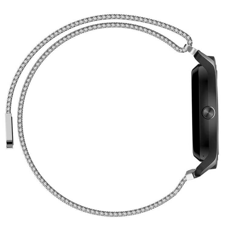 Xiaomi Amazfit Pace Metal Kordon Tel Örgü İşlemeli Mıknatıslı Tasarım (krd-12) Siyah