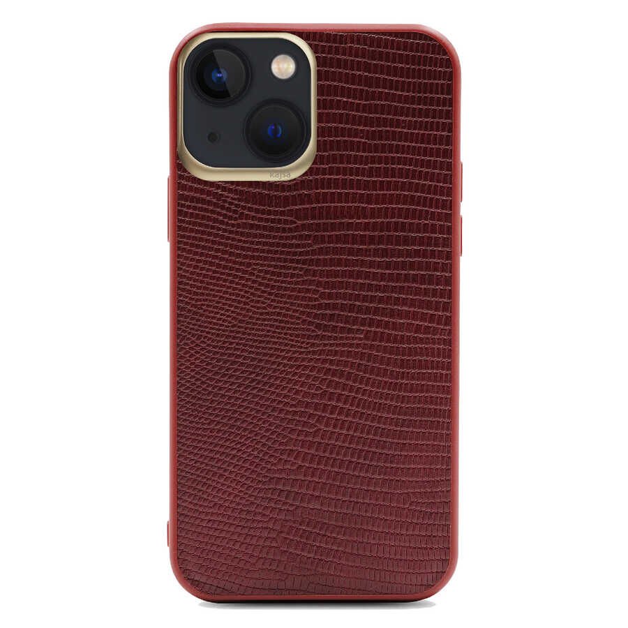 Apple iPhone 13 Kılıf ​Kajsa Preppie Collection Pu Deri Kapak