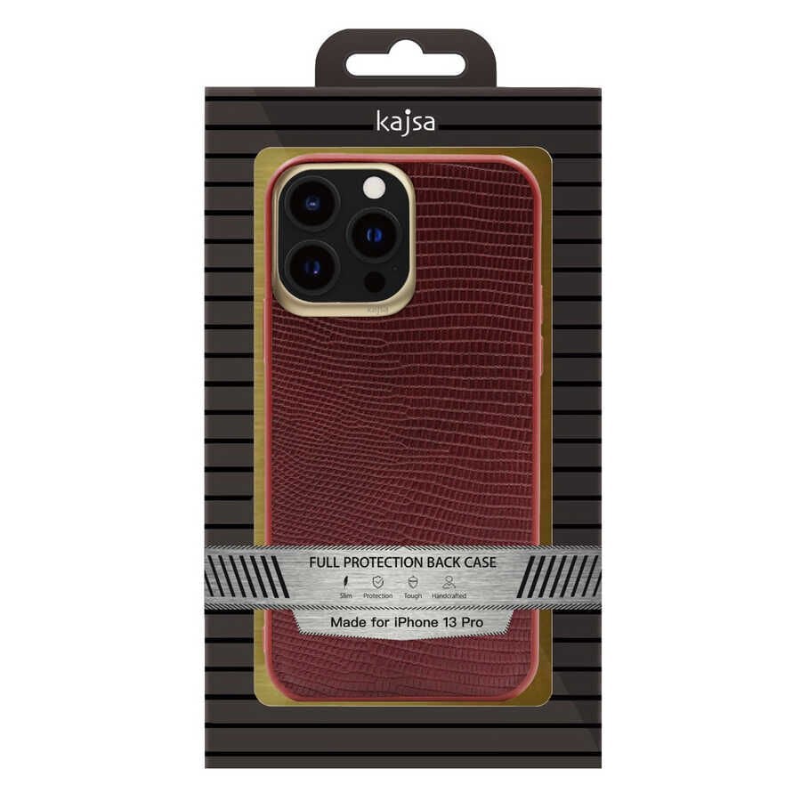 Apple iPhone 13 Kılıf ​Kajsa Preppie Collection Pu Deri Kapak