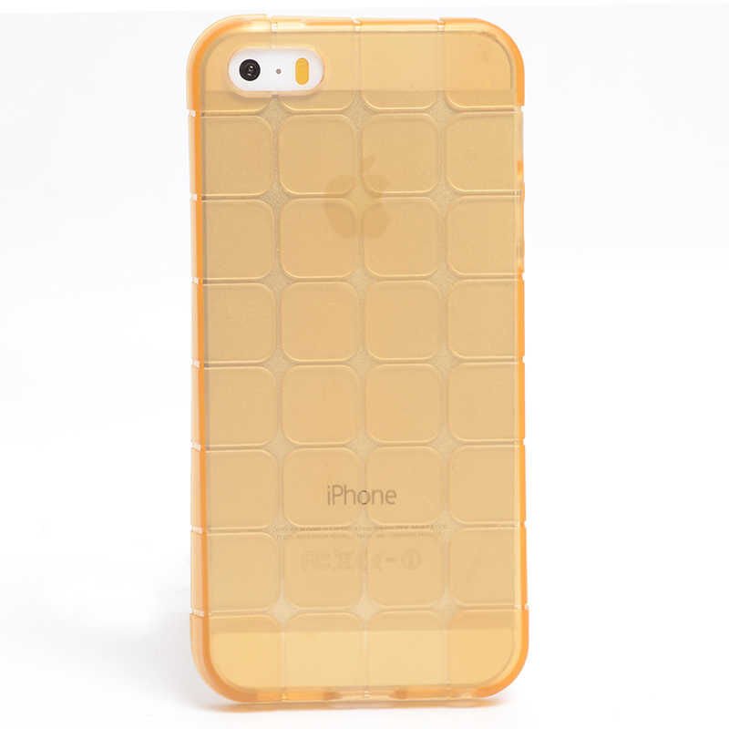 Apple iPhone 5 Kılıf HEPTEKİLETİŞİM Kare Kabartmalı Silikon
