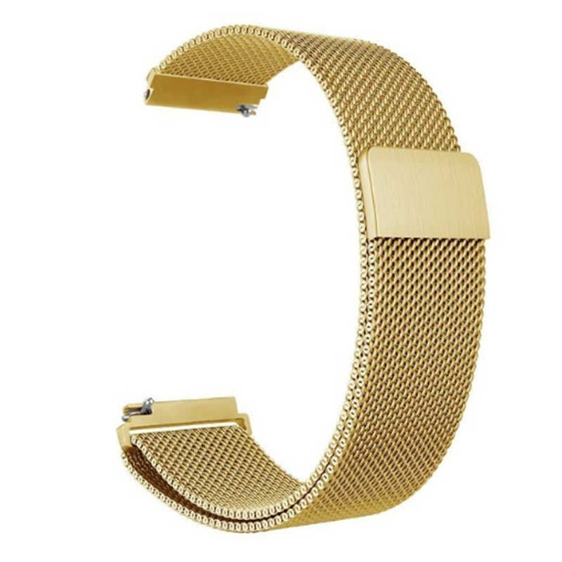 Xiaomi Amazfit Pace Metal Kordon Tel Örgü İşlemeli Mıknatıslı Tasarım (krd-12) Gold