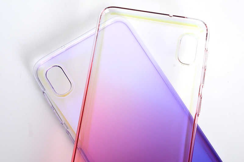 Samsung Galaxy A10 Kılıf HEPTEKİLETİŞİM Renkli Transparan Kapak