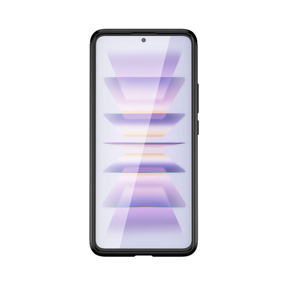 Xiaomi Poco F5 Pro Kılıf Kamera Çıkıntılı Karbon Fiber Dokulu Renk Atmaz Kapak (NEGRO) Siyah