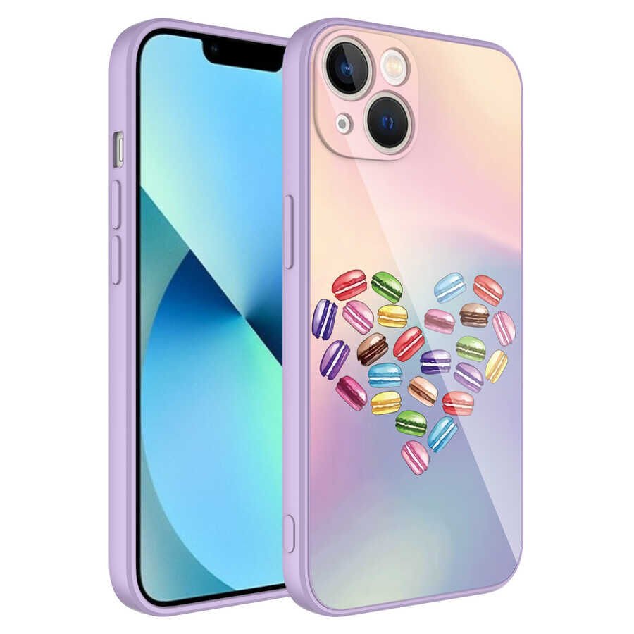 Apple iPhone 13 Kılıf Kamera Korumalı Desenli Sert Silikon HEPTEKİLETİŞİM Epoksi Kapak