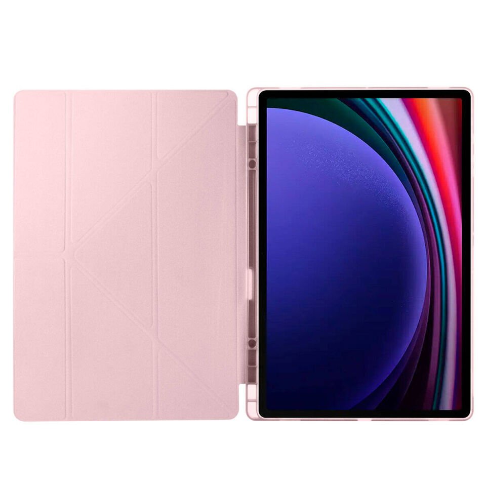 Samsung Galaxy Tab S10 Ultra Kılıf Kalem Bölmeli Standlı 360 Derece Tam Korumalı Tasarım (TR) Siyah