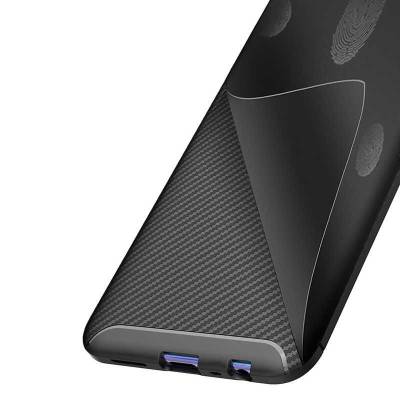 Realme 5İ Kılıf Kamera Çıkıntılı Karbon Fiber Dokulu Renk Atmaz Kapak (NEGRO) Kahverengi