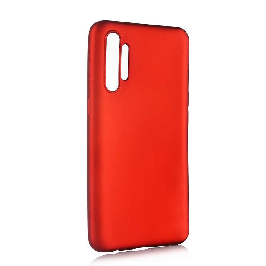 Realme XT Kılıf Yumuşak Dokulu Soft Esnek İnce Mat Renkli Silikon Kapak (PREMİER) Gold