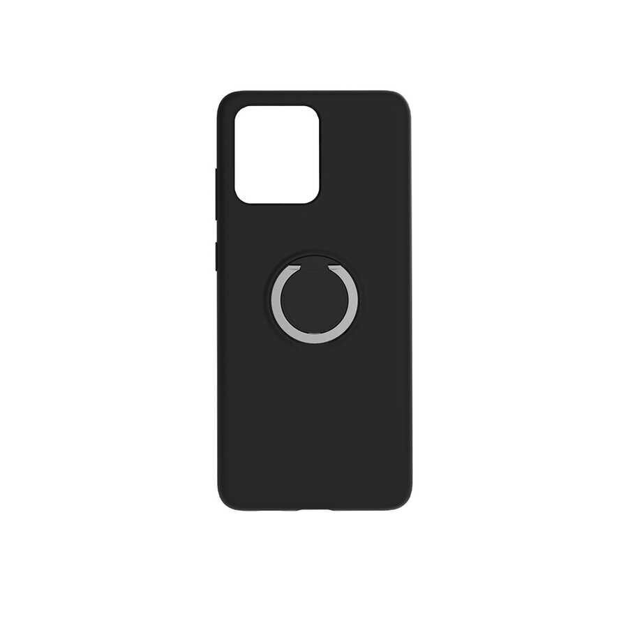 Samsung Galaxy S20 Ultra Kılıf Mat Pastel Renkli Ultra İnce Yüzüklü Yumuşak Silikon Kapak (Plex) Siyah