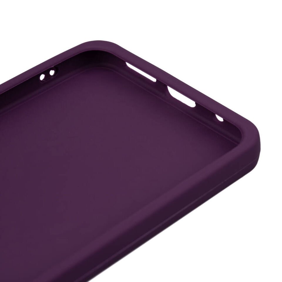 Xiaomi Redmi 13 4G Kılıf Kamera Korumalı Esnek Renkli Silikon Kapak (Biye) Siyah