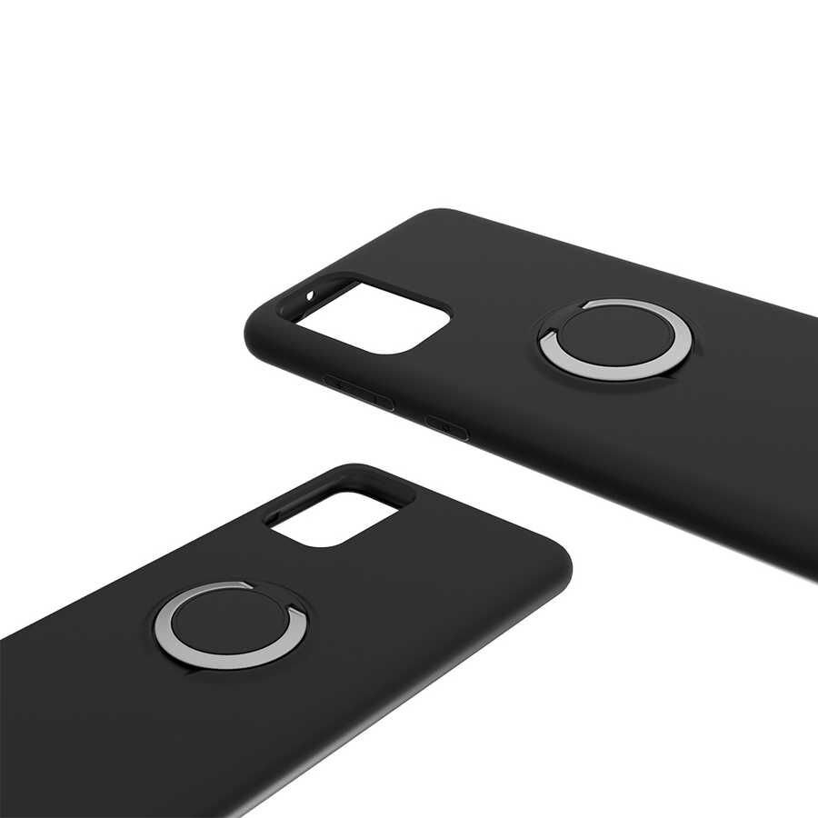 Samsung Galaxy S20 Ultra Kılıf Mat Pastel Renkli Ultra İnce Yüzüklü Yumuşak Silikon Kapak (Plex) Sarı