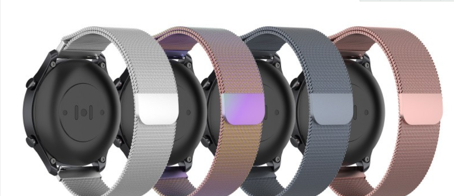 Xiaomi Amazfit Pace Metal Kordon Tel Örgü İşlemeli Mıknatıslı Tasarım (krd-12) Karışık