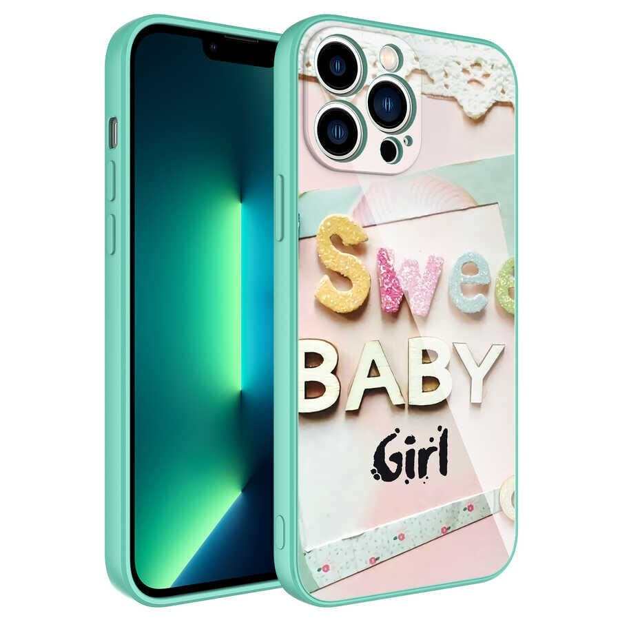 Apple iPhone 13 Pro Max Kılıf Kamera Korumalı Desenli Sert Silikon HEPTEKİLETİŞİM Epoksi Kapak