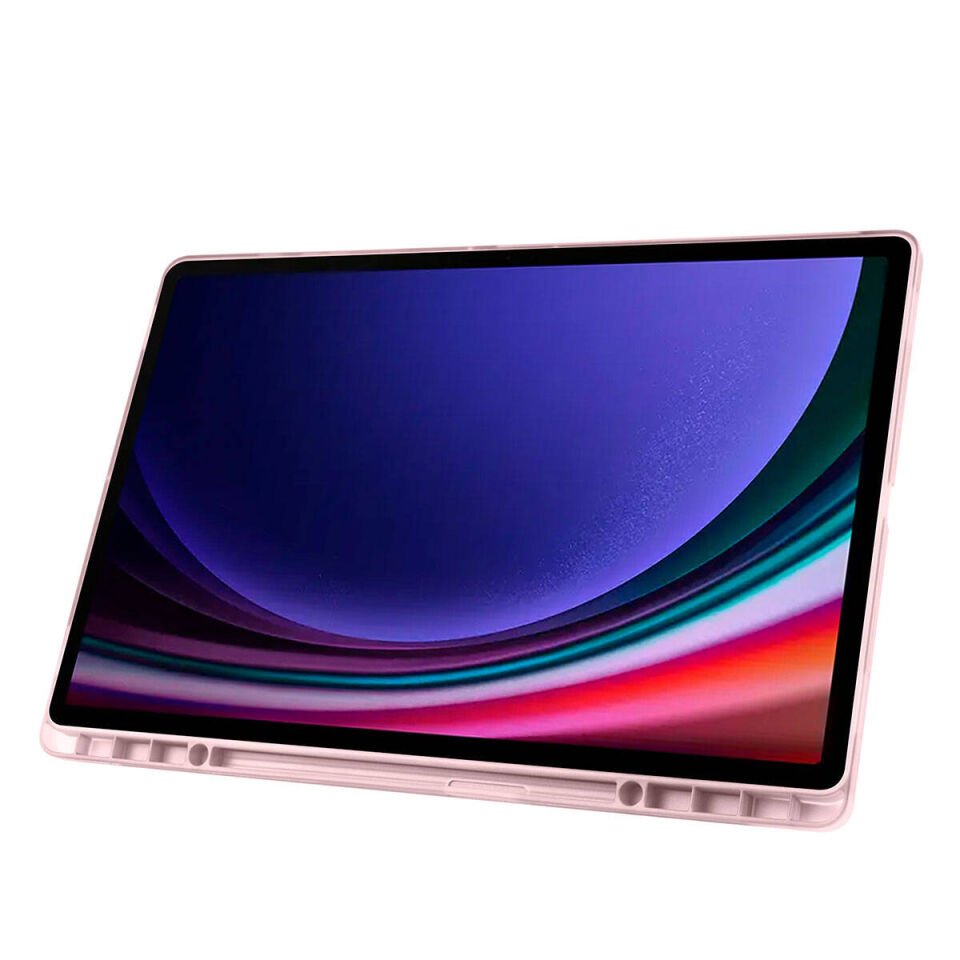 Samsung Galaxy Tab S10 Ultra Kılıf Kalem Bölmeli Standlı 360 Derece Tam Korumalı Tasarım (TR) Lacivert