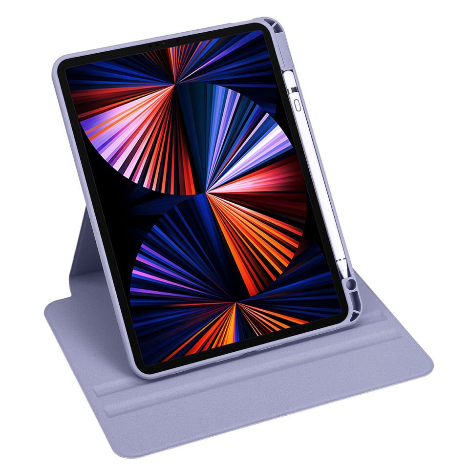 Apple iPad Pro 11 2021 (3.Nesil) Kılıf HEPTEKİLETİŞİM Termik Kalem Bölmeli Dönebilen Standlı Kılıf