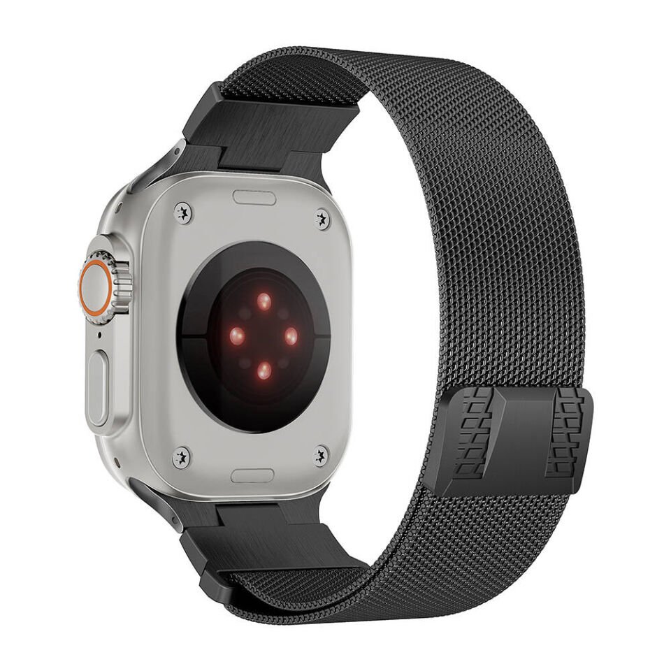 Apple Watch Ultra 49mm HEPTEKİLETİŞİM KRD-107 Metal Hasır Kordon