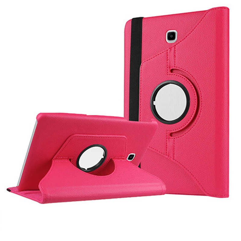 Samsung Galaxy Tab S2 9.7 T810 T813 T815 T819 Kılıf Dönebilen Standlı (D-T) Pembe Koyu