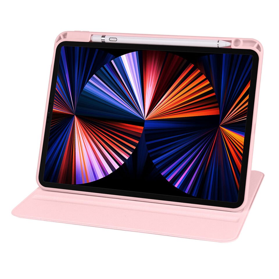 Apple iPad Pro 11 2018 Kılıf HEPTEKİLETİŞİM Termik Kalem Bölmeli Dönebilen Standlı Kılıf