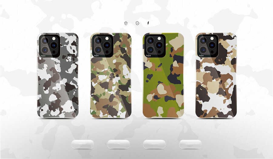 Apple iPhone 13 Pro Max Kılıf Kajsa Camo Kapak