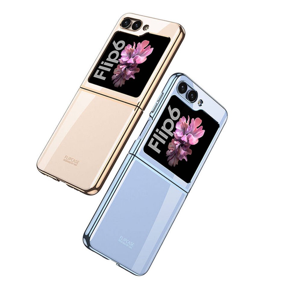 Samsung Galaxy Z Flip 6 Kılıf HEPTEKİLETİŞİM Full Camlı Kıpta Kapak
