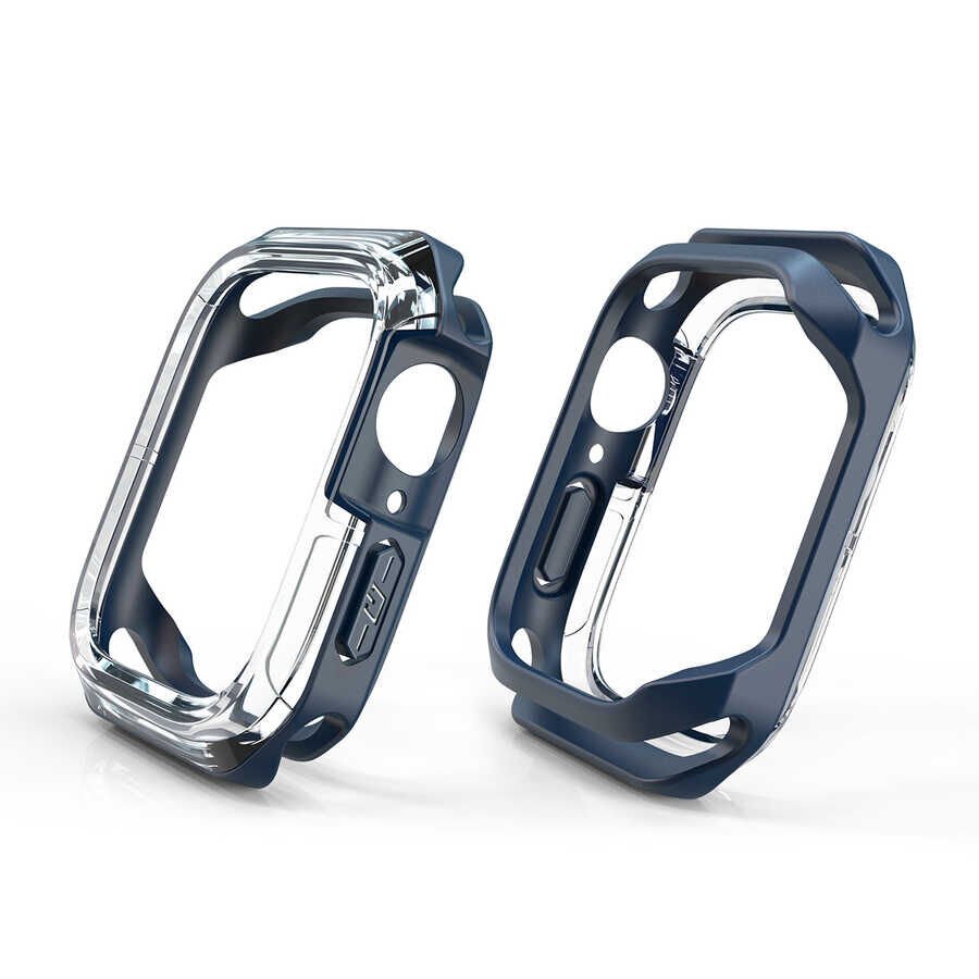 Apple Watch 40mm HEPTEKİLETİŞİM Watch Gard 08 Sert PC + Silikon Koruyucu