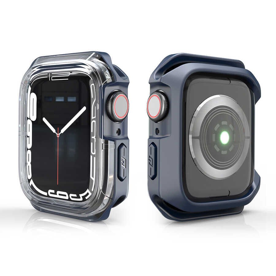Apple Watch 40mm HEPTEKİLETİŞİM Watch Gard 08 Sert PC + Silikon Koruyucu