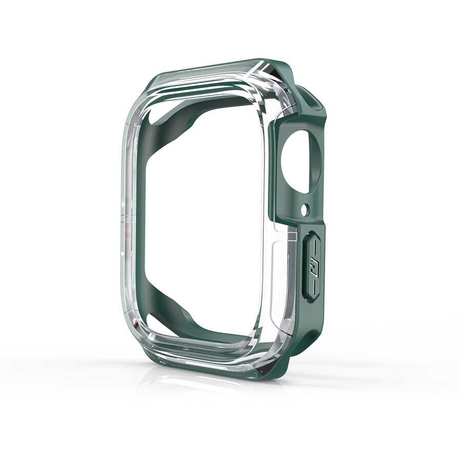 Apple Watch 40mm HEPTEKİLETİŞİM Watch Gard 08 Sert PC + Silikon Koruyucu