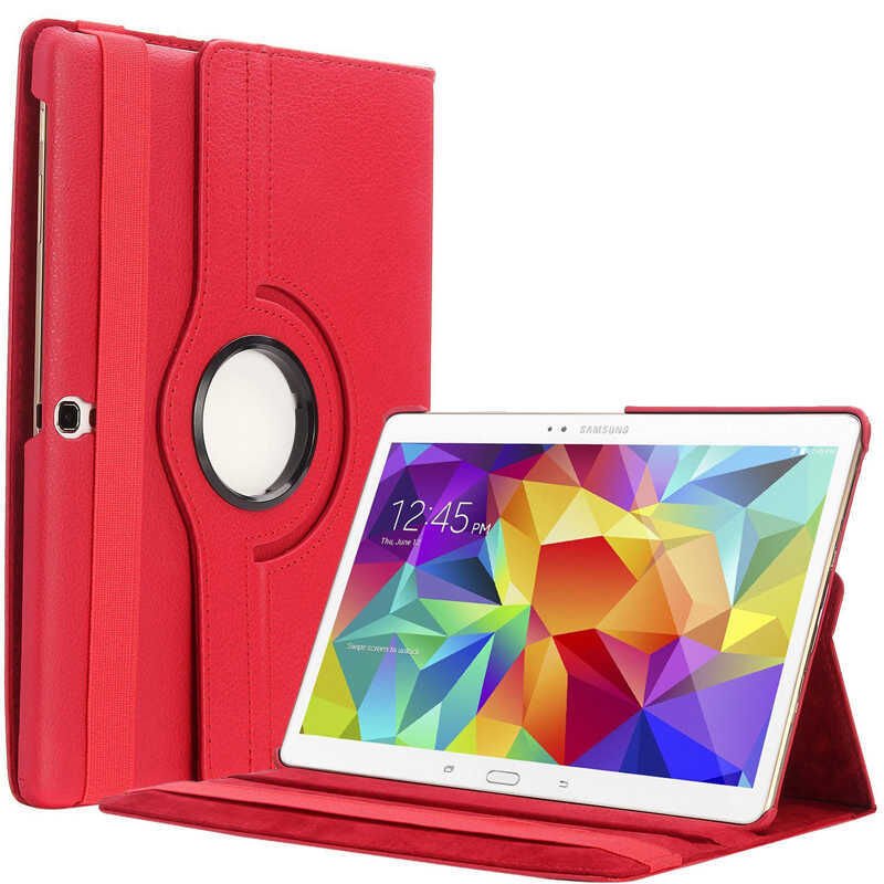 Samsung Galaxy Tab S3 9.7 T820 T825 Kılıf Dönebilen Standlı (D-T) Kırmızı