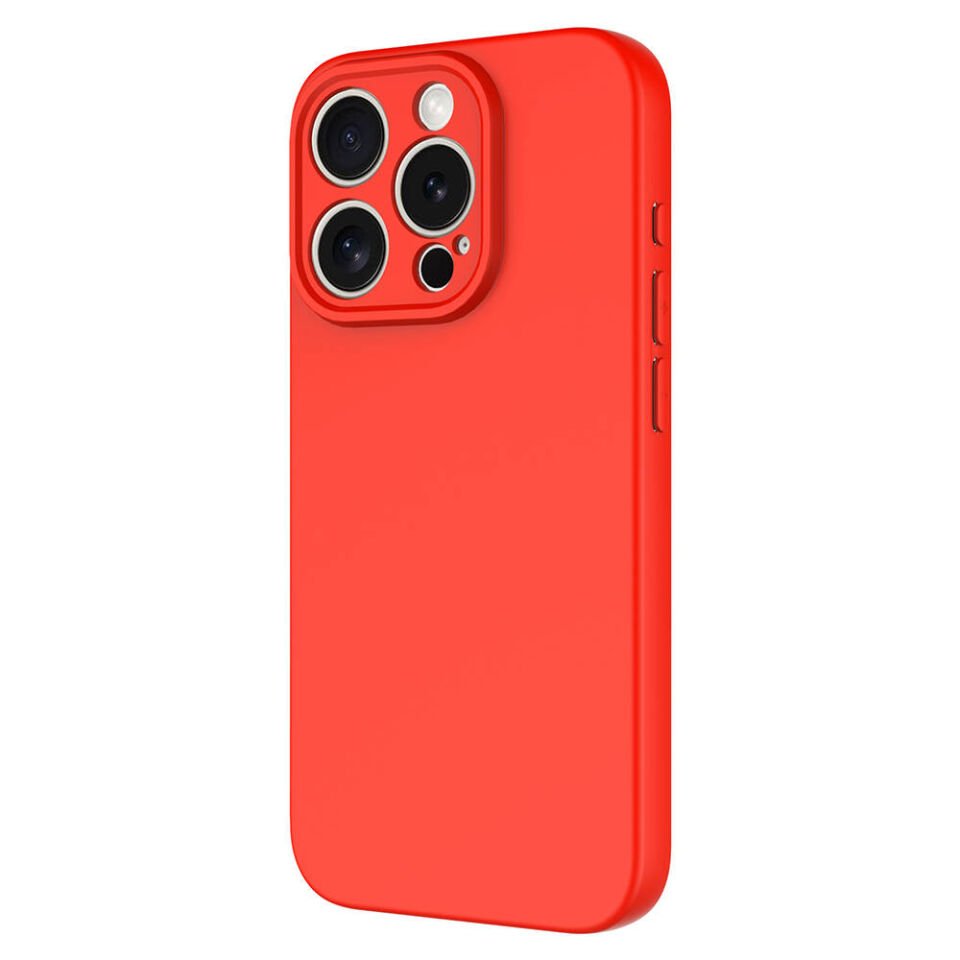 Apple iPhone 15 Pro Max Kılıf Kadife İç Yüzey Yumuşak Dokulu Kamera Korumalı Kapak (MARA) Koyu Mor
